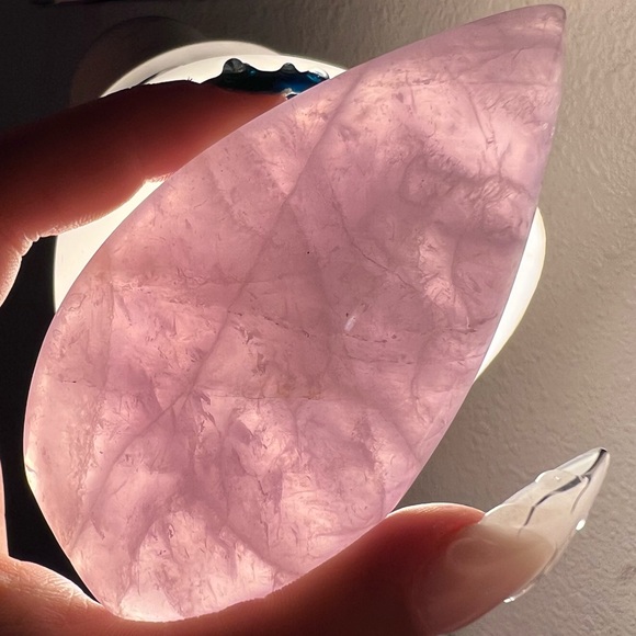 Blue Rose Quartz Teardrop (1) - Picture 7 of 7